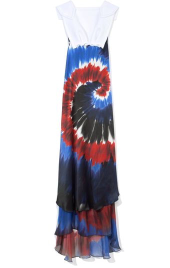 Rodarte Printed Tie Dye Foam Panel Evening Gown - Lyst