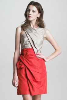 3.1 Phillip Lim Colorblock Taffeta Bow Front Dress - Lyst