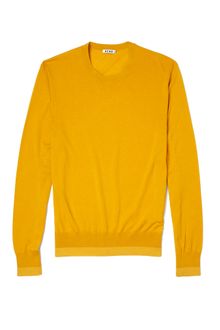 Acne Mustard Cotton Adam O Crew Knit - Lyst