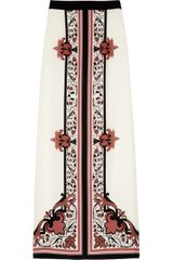 Alice By Temperley Nijinsky Printed Silk Maxi Skirt
