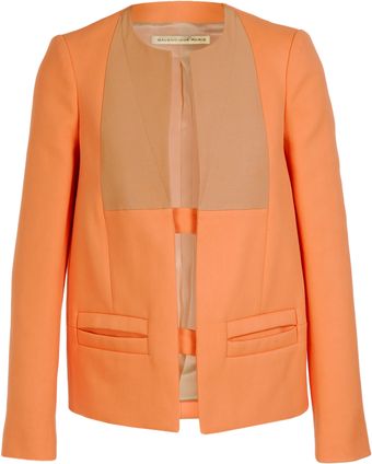 Balenciaga Contrasting Cottonsilk Mikado Jacket - Lyst