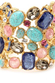 Emilio Pucci Crystal Bead Embellished Cuff - Lyst