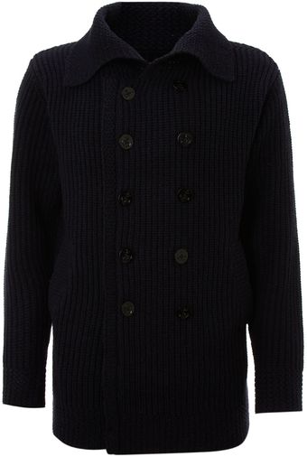 Farrell Double Breasted Cardigan - Lyst