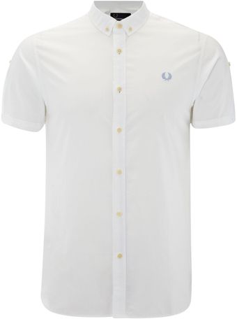 Fred Perry Short Sleeved End On End Shirt - Lyst