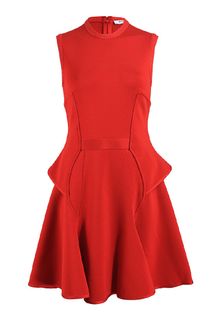 Givenchy Back Zip Peplum Dress - Lyst