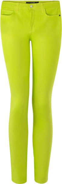 Joe's Jeans Lime High Water Ultra Waxy Skinny Jeans - Lyst