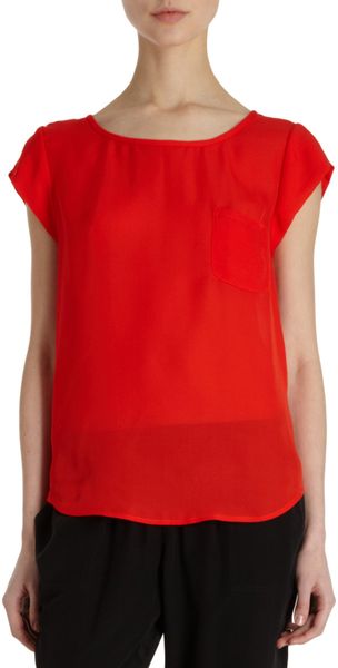Joie Cap Sleeve Top - Lyst