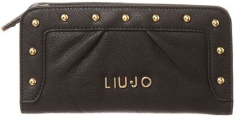 Liu Jo New Good Luck Studded Ziparound Purse - Lyst