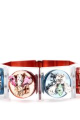 Miu Miu Mirrored Crystal Embellished Bracelet