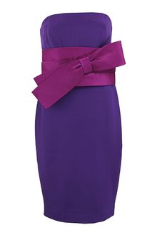 Notte By Marchesa Strapless Waist Detail Dress - Lyst
