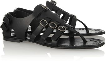 Pedro Garcia Galatea Buckled Leather Gladiator Sandals - Lyst