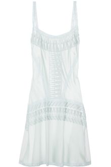 Philosophy di Alberta Ferretti Lace Paneled Cotton Tulle Dress - Lyst