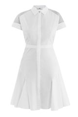 Prabal Gurung Tulle Shoulder Cotton Dress
