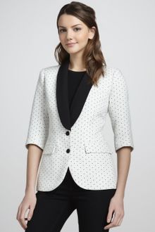 Smythe Pindot Pique Halfsleeve Blazer - Lyst
