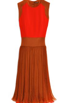Sophie Theallet Caramel Vermillion Crinkle Chiffon Dress - Lyst