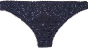 Stella McCartney Julianne Joking Devorésatin Thong - Lyst