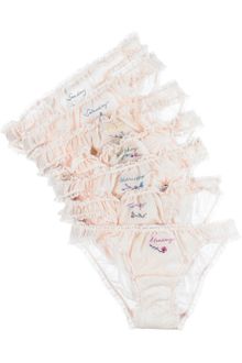 Stella McCartney Knickers Of The Week Set Of Seven Briefs - Lyst