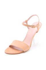 Stuart Weitzman Theone Lucite Heel Sandals