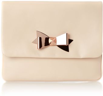 Ted Baker Bow Leather Clutch Bag - Lyst