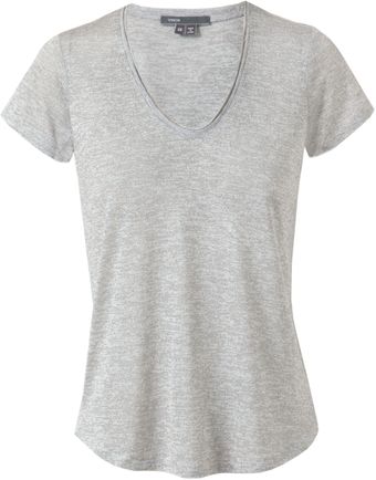 Vince Stretch Jersey Tshirt - Lyst