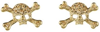 Vivienne Westwood Diamante Skull Stud Earring - Lyst
