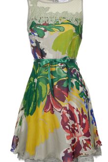 Almost Famous Big Flower Print Dress - Lyst