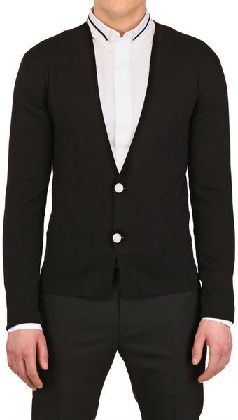 Dior Homme Double Breasted Knit Cardigan - Lyst