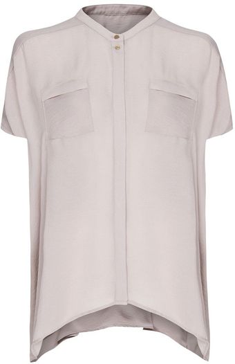 Mango Oversized Sheer Blouse - Lyst