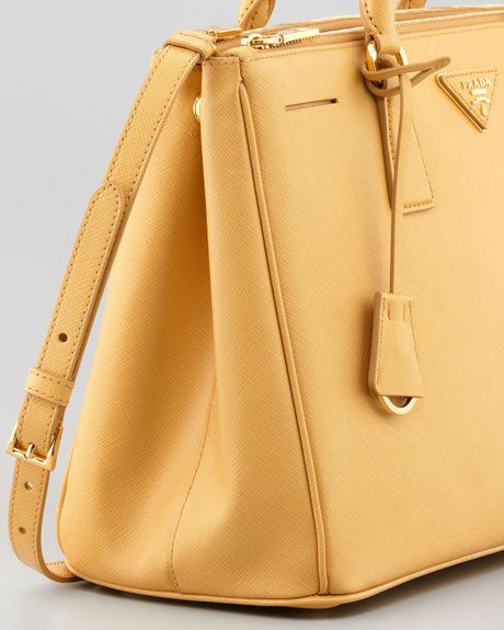 prada saffiano yellow