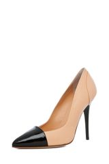 Proenza Schouler Leather Pump in Nude Black