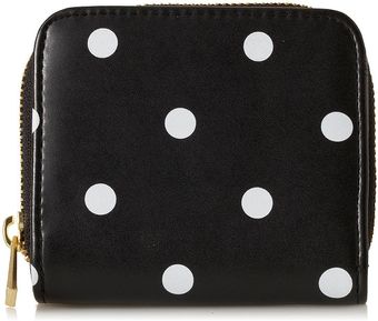 Topshop Small Spot Zip Around Purse - Lyst