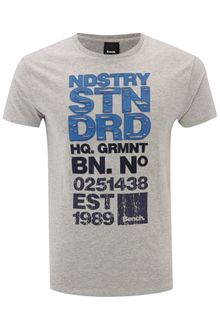 Bench Ndstry Printed Crew Neck T-shirt - Lyst