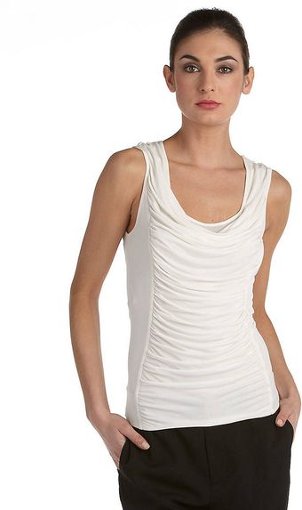 Catherine Malandrino Ruched Detail Tank Top - Lyst