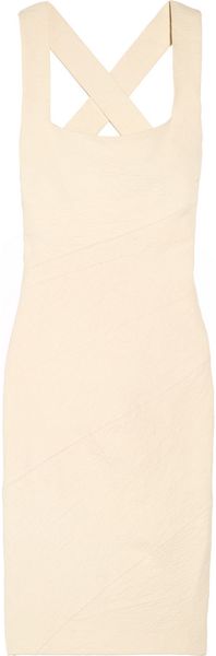 Donna Karan New York Stretch Linen-blend Canvas Dress - Lyst