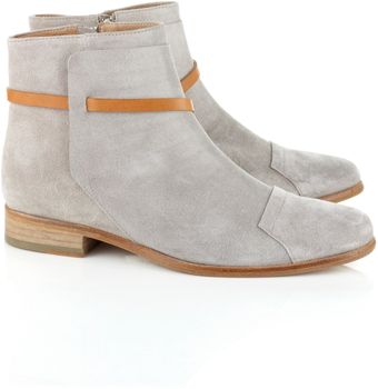 Folk Light Grey Suede Steph Boots - Lyst