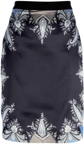 Givenchy Paisley Print Skirt - Lyst