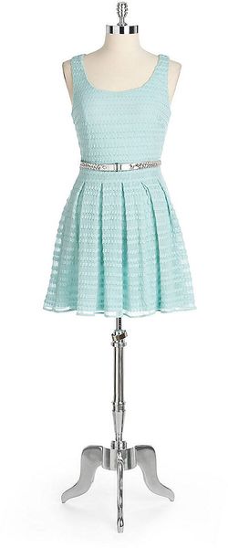 Guess Kate Belted Dress - Lyst
