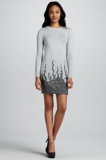 Haute Hippie Longsleeve Sequin-Embellished Mini Dress - Lyst