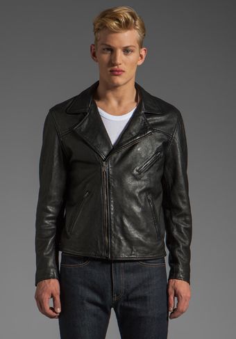 Levi's Off Road Leather Jacket in Pirate Black - Lyst
