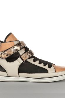 Maje Bobby Python Sneakers - Lyst