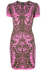 McQ by Alexander McQueen Butterfly Jacquard Dress
