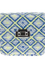 MSGM Quilted Raffia Shoulder Bag