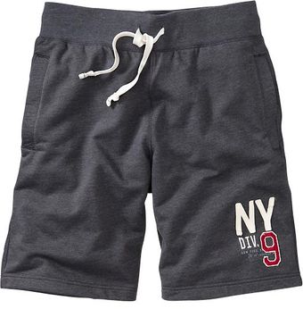 Old Navy Appliquegraphic Fleece Shorts 1034 - Lyst