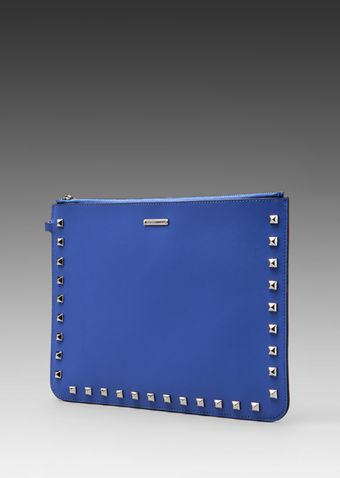 Rebecca Minkoff Lissa Pouch with Studs in Blue - Lyst