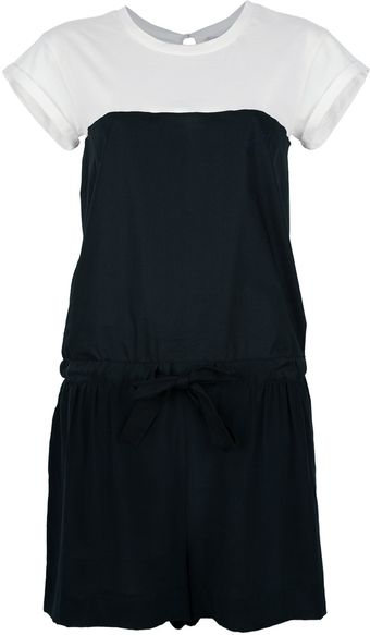 Sonia Rykiel Two Tone Playsuit - Lyst