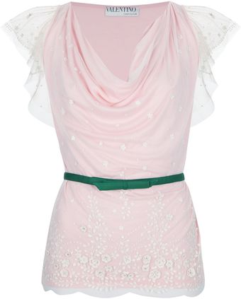 Valentino Embroidered Top - Lyst