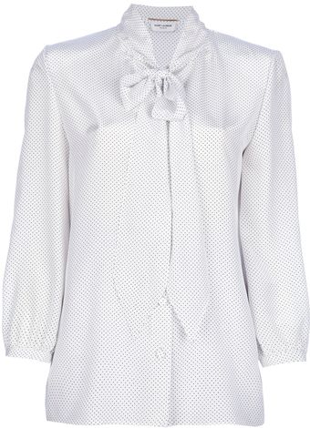 Yves Saint Laurent Printed Blouse - Lyst