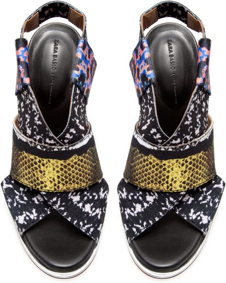 Zara Stretch Sandal in Multicolor (two-tone) - Lyst