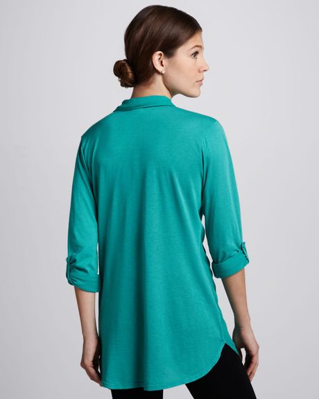 blouse turquoise