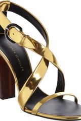Proenza Schouler Metallic Crisscross Sandal